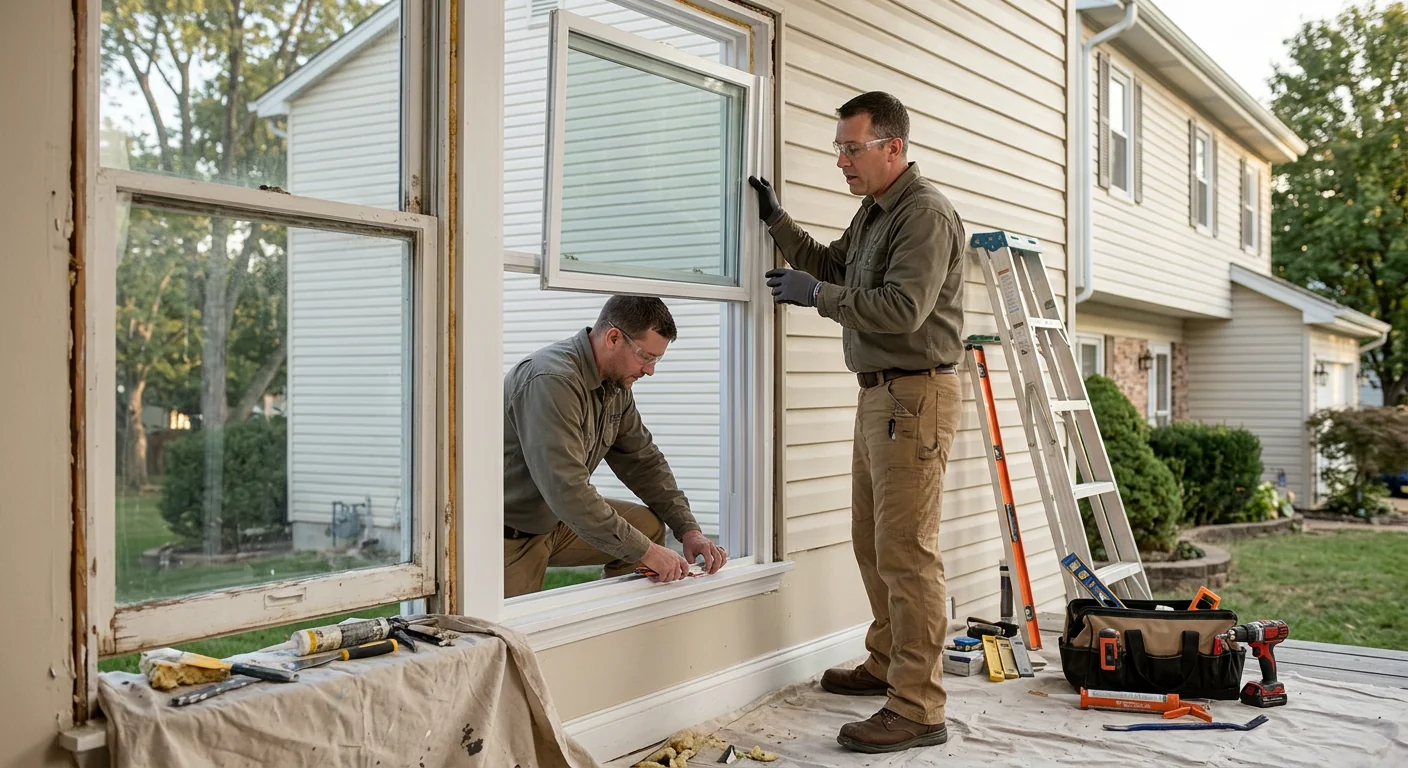 Energy efficient windows improving insulation in a Chesterfield home